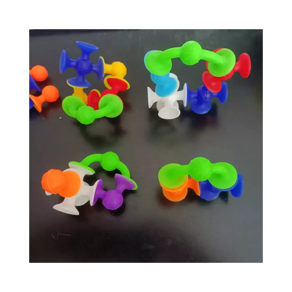 Kids ToyS 25 Pieces Suction Cup Toys Construction Set Silicone Building Blocks Educational and Educational Game BEST SALE