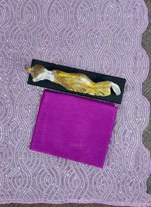 Sari de gasa personalizado de alta demanda a precio de fábrica para fiesta y boda disponible a un precio asequible de la India - Product Image 2