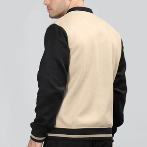 High Quality Letterman Varsity Winter Jacket Wool Body <b>Genuine</b> Leather Sleeves Custom Stylish College Baseball Men's Jackets - Product Image 4