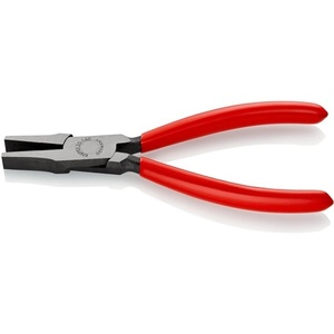For KNIPEX Flat-Nose <b>Pliers</b> 160mm Overall Length Polished Head Black Anodized Plastic Coating - Product Image 4