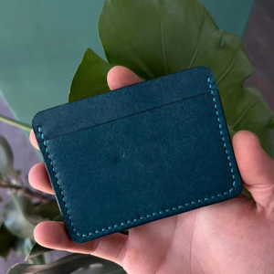 Vente en gros de qualité supérieure Crazy Horse en cuir véritable vintage durable de taille standard porte-carte de crédit pour hommes LCH-0017 - Product Image 1