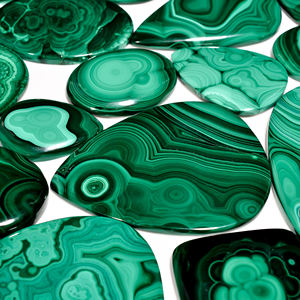 Lot de Malachite Naturelle Pierres Précieuses Naturelles Lot de Pierres Lâches Vente en Gros de Cabochons de Forme Mixte - Product Image 6