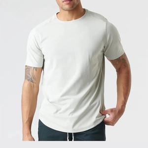 Nueva camiseta ecológica de cáñamo de bambú en blanco, camiseta de manga corta con cuello redondo para hombre, camiseta sostenible, Camiseta de algodón orgánico personalizada - Product Image 2