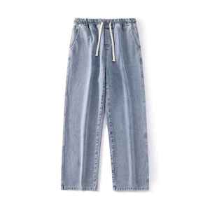 <b>Men's</b> 2025 Spring Autumn New Trend Corduroy <b>Jeans</b> Straight Leg <b>Elastic</b> Mid <b>Waist</b> Breathable Loose Casual Pants All Match - Product Image 4