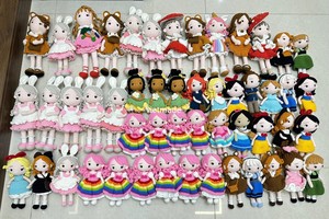 2024 vendedor caliente mejor precio lindo oso chica Amigurumi muñeca hecha a mano ganchillo juguete pequeña muñeca Linda mejor regalo de Navidad para niños - Product Image 6