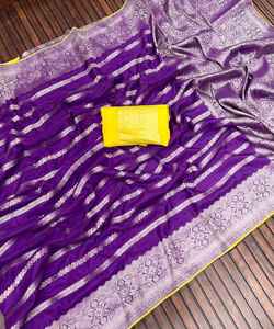 ผ้าส่าหรีผ้าตาข่ายสำหรับงานเจ้าสาวชุดปาร์ตี้แฟนซี - Product Image 2