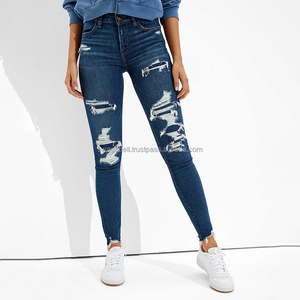 Haute qualité femmes demim jeans jeans décontractés femmes nouvelle mode Jeans pour femmes personnalisé à la mode dames luxe Streetwear - Product Image 4