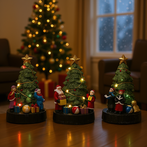 Assorted <b>Christmas</b> Tree Ornament 442406 9.5x8x16cm MICROLED General Trade Ball & Tree Ornaments - Product Image 3