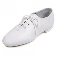 Nouvelles chaussures de danse jazz blanches professionnelles avec lacets doublure en cuir véritable prix de gros