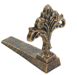 Tope de puerta antiguo La más alta calidad Latón Acabado en oro Tope de puerta de pie Restricción de ventana y puerta - Product Image 6