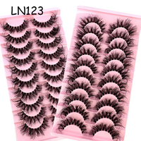Fournisseur de cils pour les yeux 10 paires de cils de vison 3d faux cils de vison boîtes de cils personnalisées