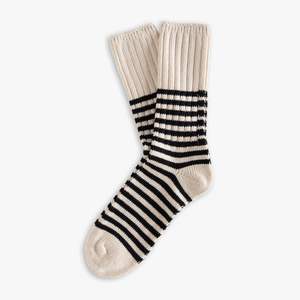 <b>Men's</b> Mid-Length Casual Cotton <b>Socks</b> Anti-Bacterial Anti-Slip <b>Striped</b> for Winter New Business All-Match ODM Supply - Product Image 1