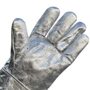 Guantes de soldadura TIG de cuero de grano de vaca de alta calidad resistentes al calor protección de manos de construcción guantes de seguridad contra incendios - Product Image 5