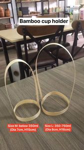 Eco Friendly Handmade Bamboo Cup Holder/ DisposableTakeaway <b>Coffee</b> Cup Holders From Vietnam - Product Image 2