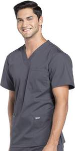Venta al por mayor personalizado Scrubs para enfermería profesional clínico médico Scrubs de calidad superior de los hombres con cuello en V Scrub 4 bolsillos uniforme - Product Image 4