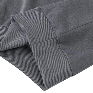 Custom Manufacturers' 100% <b>Wool</b> Fleece Zipper-Up Pullover Hoodie Embroidered Tie-Dyed Solid Color Heavyweight Eco-Friendly - Product Image 5