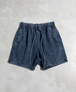 Shorts décontractés d'été pour hommes de haute qualité, lavés à l'acide, respirants, imprimés, OEMODM, devant plat, streetwear, cordon de serrage, tendance - Product Image 3