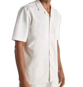 Survêtement d'été en tissu doux pour hommes avec haut à manches courtes - Product Image 4