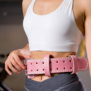 เข็มขัดออกกำลังกายหนัง PU แบบพรีเมี่ยมหัวเข็มขัดสองง่ามปรับระดับได้ระบายอากาศได้ดีผลิตตามสั่ง - Product Image 3