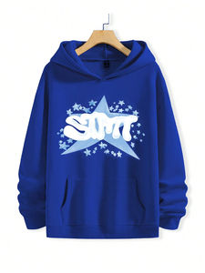 Clothing Manufacturers Custom Puff Print Heavy Weight Cotton Pullover Oversized Cotton, Korean Men's Hoodie - Product Image 2