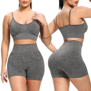 Top corto acanalado ligero de talla grande para mujer, sujetador de Yoga para entrenamiento de secado rápido, sujetador transpirable con tirantes, Sexy Fitness Haus Industries - Product Image 6