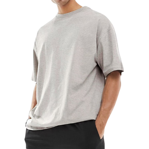 Streetwear vintage en coton de grande taille, coupe ample, t-shirt décontracté à manches courtes, t-shirts baggy surdimensionnés pour hommes - Product Image 1
