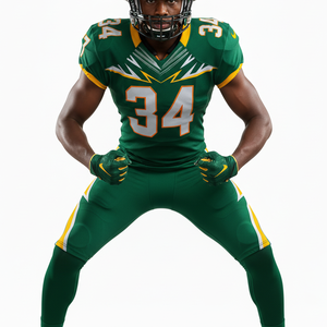 Uniformes de football américain sur mesure avec logo OEM, grande taille, manches courtes, respirants, séchage rapide, légers et confortables - Product Image 4