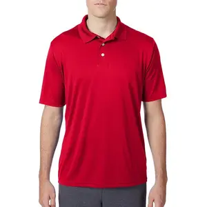 Camiseta de polo roja para hombre-Camiseta de excelente calidad para hombre, camiseta de polo de media manga - Product Image 1