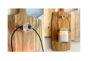 Tabla de cortar de madera para el hogar Decoración negra Corte de servicio Tabla de cortar de madera de diseño único - Product Image 2