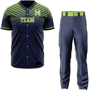 Tenue de baseball respirante sur mesure grande taille, vêtements d'équipe, vêtements de sport, antibactérien, séchage rapide, taille personnalisée, nouvelle arrivée - Product Image 1