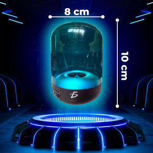 Subwoofer Bluetooth Portatile Trasparente con Luci LED RGB, Mini USB, AUX, Batteria, per Feste all'Aperto, in Plastica, con Microfono, TWS - Product Image 4