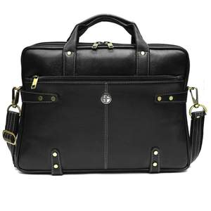 Top Grade Durable Hàn Quốc Cổ Điển Bò Da Máy Tính Xách Tay Messenger Túi Unisex Không Thấm Nước Văn Phòng/Du Lịch Túi Xách Bò Da Lót - Product Image 6