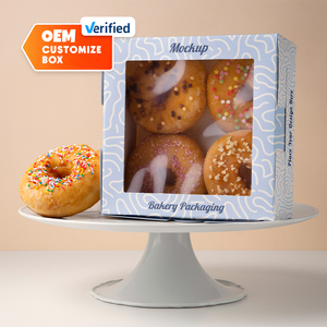 Caja de Cartón para Donuts Personalizada OEM, Solución de Empaque para Panadería Impresa en Cuatro Colores - Product Image 3