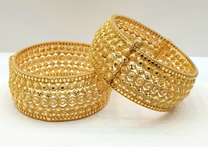 Pulseras de Joyería de Moda al por Mayor de Alta Calidad, Elegantes, Chapadas en Oro de 24K, de Latón Inoxidable - Product Image 2