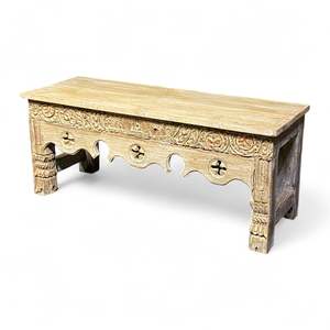 Banco de Madera Tallado a Mano para Comedor, Muebles para el Hogar - Product Image 6