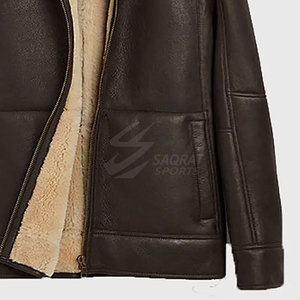 New Fashion <b>Men</b> Winter <b>Jacket</b> Breathable Shearling <b>Leather</b> <b>Jacket</b> Hot Selling <b>Men</b> Clothing Shearling <b>Leather</b> <b>Jacket</b> - Product Image 5