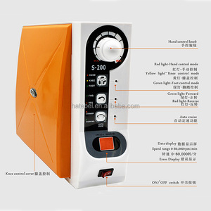 Micromotore Dentale Brushless 60000rpm con Manipolo, Controllo a Ginocchio, Alta Velocità, Macchina per Trapanazione Arancione - Product Image 4