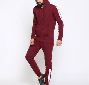 Conjuntos informales de calidad superior para hombre, chándal ligero de algodón 100%, pantalones de chándal transpirables con capucha para invierno, sólido frontal personalizado - Product Image 3