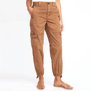 Pantalones Cargo Personalizados para Mujer, Cintura Alta, Estilo Utilitario, con Bolsillos Grandes, Ropa Casual de Calle, Venta al por Mayor - Product Image 3