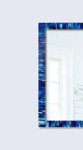 Espejo de pared con incrustaciones de resina de diseñador Premium, pieza de lujo hecha a mano única para hogares y espacios comerciales - Product Image 3