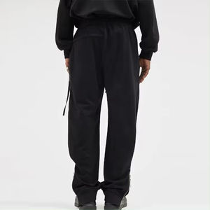 Nouveauté Logo personnalisé pantalon de jogging évasé Flecce avec fermeture éclair latérale sur le bas du pantalon de jogging en polaire - Product Image 3