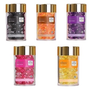 Capsules d'huile capillaire végétalienne à l'huile d'argan biologique, 6 unités, pour le soin nourrissant du cuir chevelu, la réparation capillaire, l'éclat et la vitalité des cheveux noirs - Product Image 1