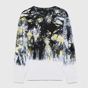 Jersey de cuello redondo tie Dye sudadera al por mayor precio bajo personalizado de alta calidad hombres sudadera de manga larga - Product Image 1