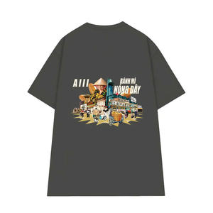 เสื้อยืดผู้ชายผ้าฝ้าย100% ใส่ได้ทั้งชายและหญิงเสื้อยืดผู้ชายลายกราฟิกสัตว์เรียบง่ายทันสมัยโลโก้ด้านหน้าแบบดิจิตอล - Product Image 3