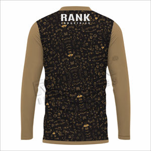 Camiseta estampada de manga completa para hombre, camiseta de manga larga estampada de tela de algodón de alta calidad para hombre - Product Image 3