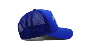 Casquette de camionneur en sergé de coton à 5 panneaux pour hommes, casquette en maille brodée avec logo brodé à bord incurvé, Injae Vina Vietnam Performance - Product Image 3