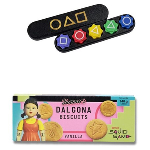 Recién llegado Yummers Honey Sugar Biscuit Iconic Squid Game Candy Snack 140g Fabricante superior Galleta - Product Image 6