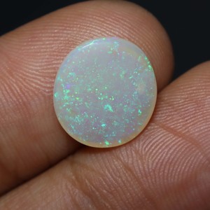Cabochon d'opale de feu naturelle australienne solide Coober Pedy ovale blanc noir usine lâche grossiste d'opale australienne en gros - Product Image 3