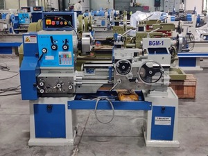 premium 4.6 feet geared head medium duty lathe <b>machine</b> 50 mm spindle <b>bore</b> high precision metal turning tool room equipment - Product Image 3