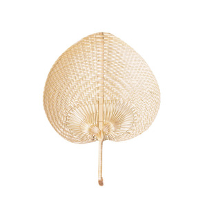 Hot Sale Bamboo Raffia Hand Fans Hand Weaving Fan Wall Decor for Wedding Party
